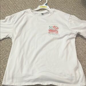 Kids White Graphic T-Shirt